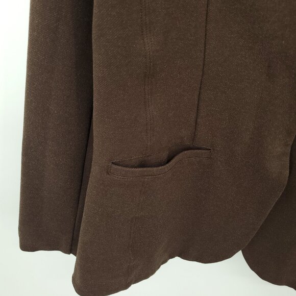 Athleta Venice Heather Blazer 10 Dark Brown Heather - Picture 9 of 16
